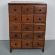 Dutch Oak Apothecary / Barber Cabinet, Early 20th Century