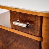 Set of Two Art Déco nightstands, by Jindřich Halabala, 1940s Czechoslovakia