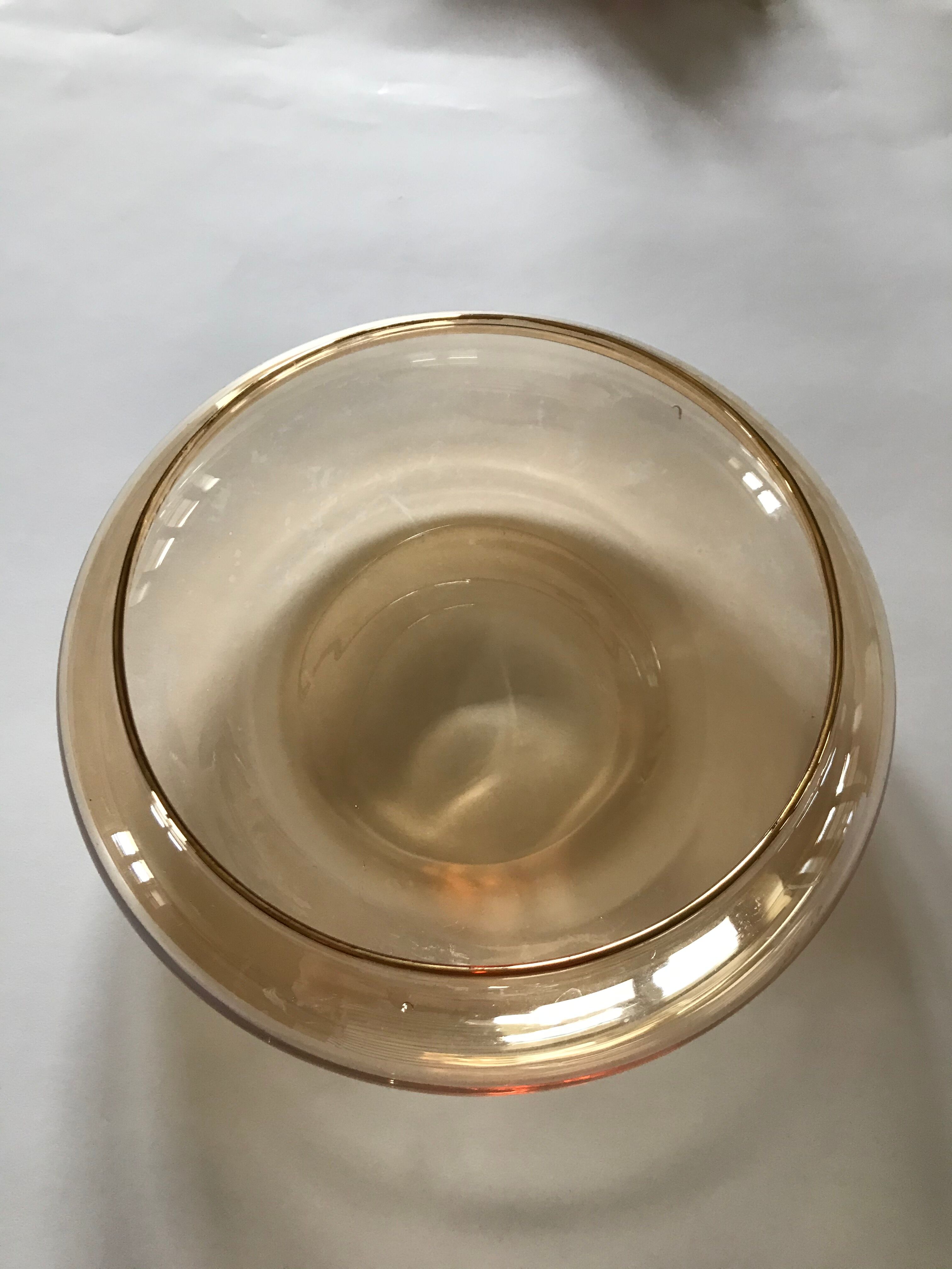 Iridescent glass cup