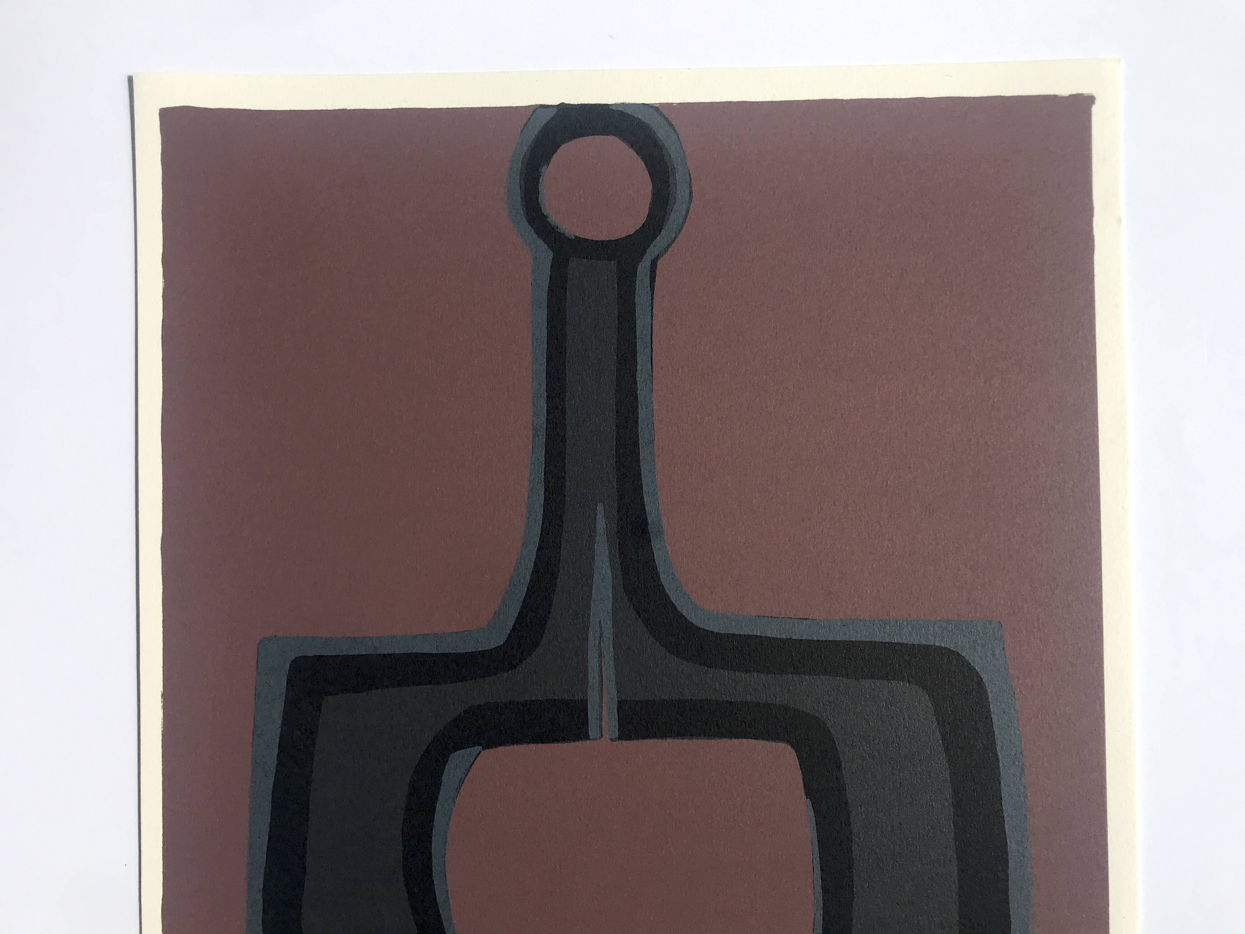 Raoul UBAC, The Earth I, 1978: Original lithograph signed in pencil.