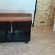 set of 4 armchairs in leather model Amanta by Mario Bellini for B&B Italia 1970