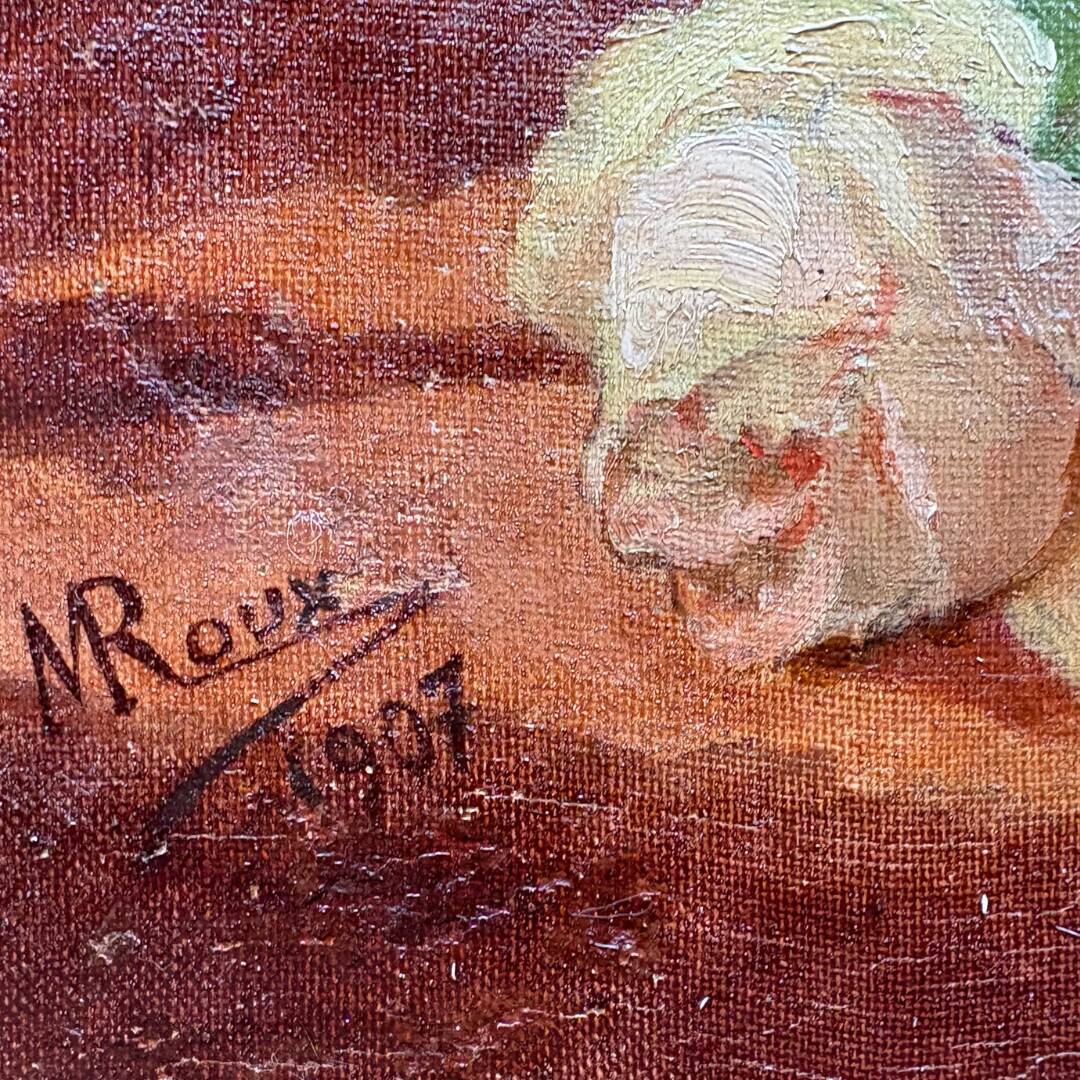 Bouquet of roses, oil on canvas 1907