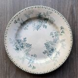 Flat plate U&C Sarreguemines Terre de Fer model Elvire