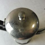 Old metal and wood pourer/coffee maker, vintage
