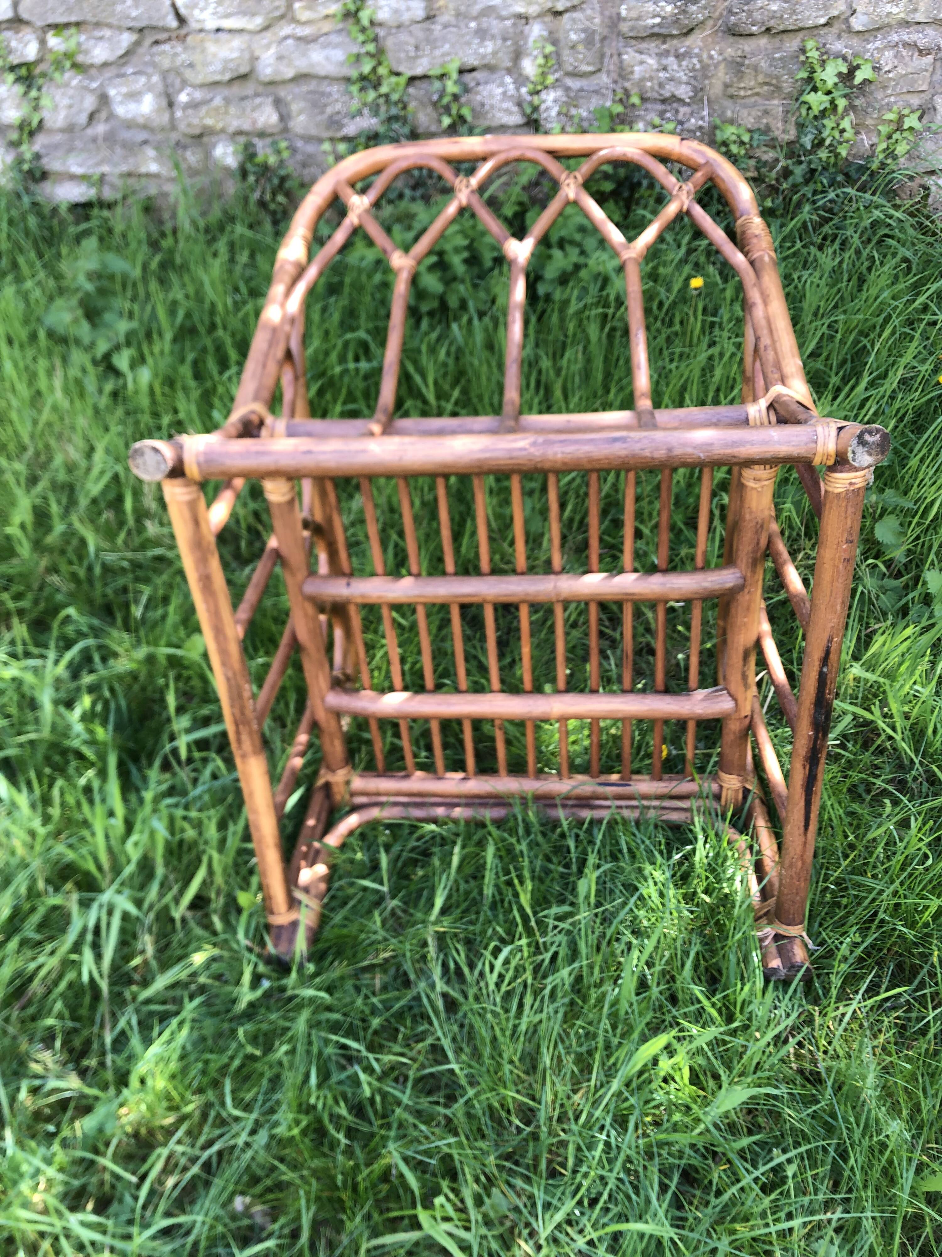 Vintage 60s/70s rattan bamboo armchair