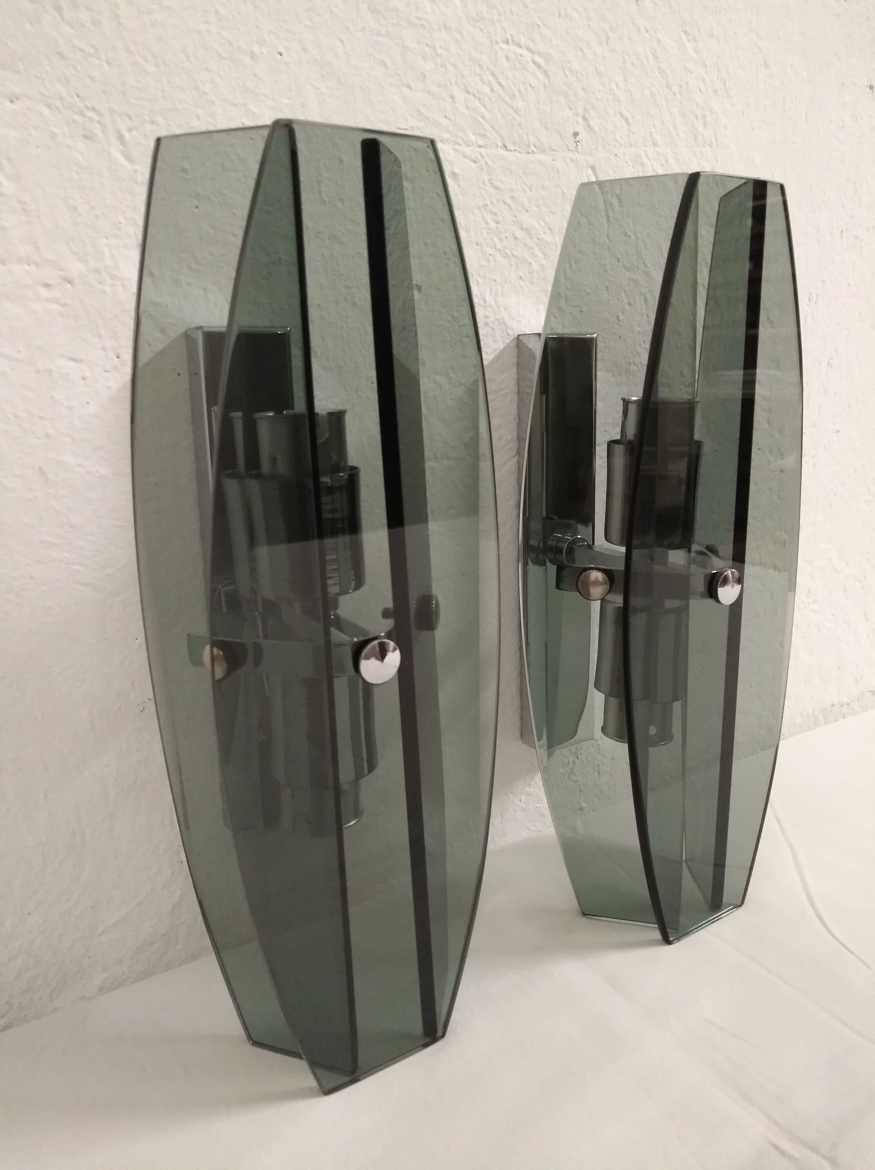 Pair of 70s wall light