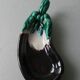 Butter in dabbling, eggplant, A Ferlay Vallauris