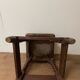 Walnut stool Louis XIII style nineteenth century