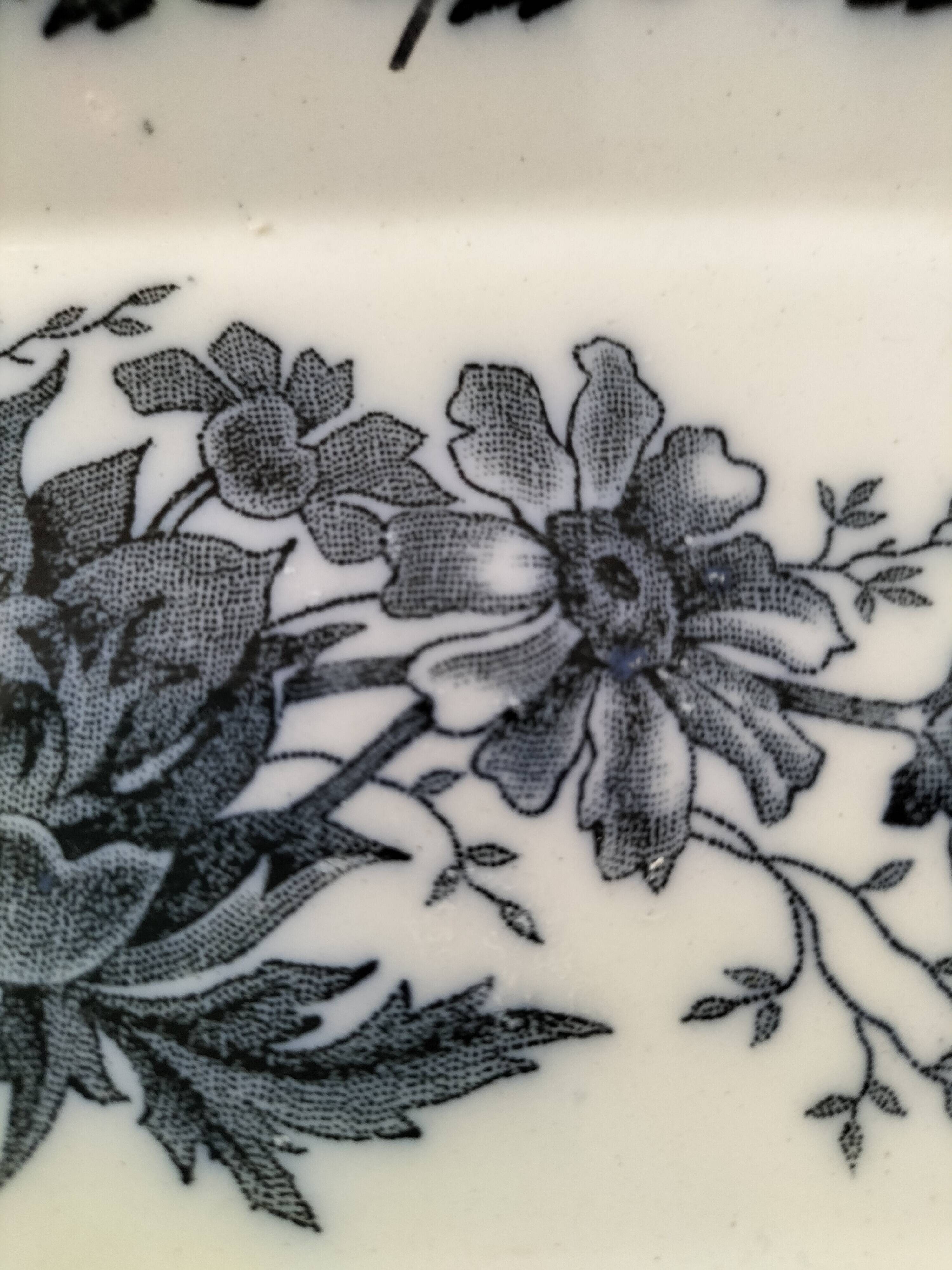 Small Saint-Amand Hamage earthenware tray – Anémone model