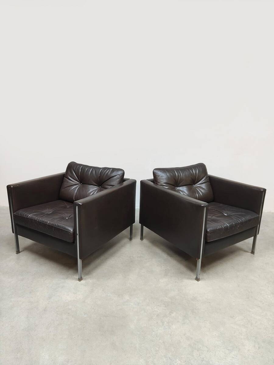 Vintage Dutch design 442 lounge chairs Pierre Paulin Artifort 1962