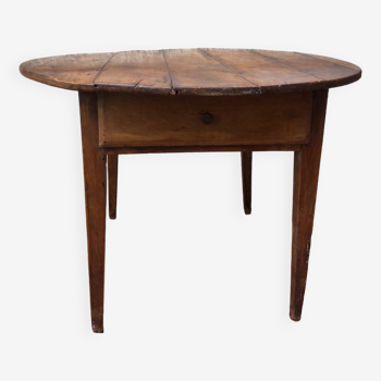 Rustic round dining table