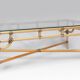 Bamboo and glass coffee table 1970