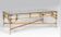 Bamboo and glass coffee table 1970