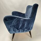 Ensemble de fauteuils des années 50 dans le style de Guglielmo Veronesi, Italie.