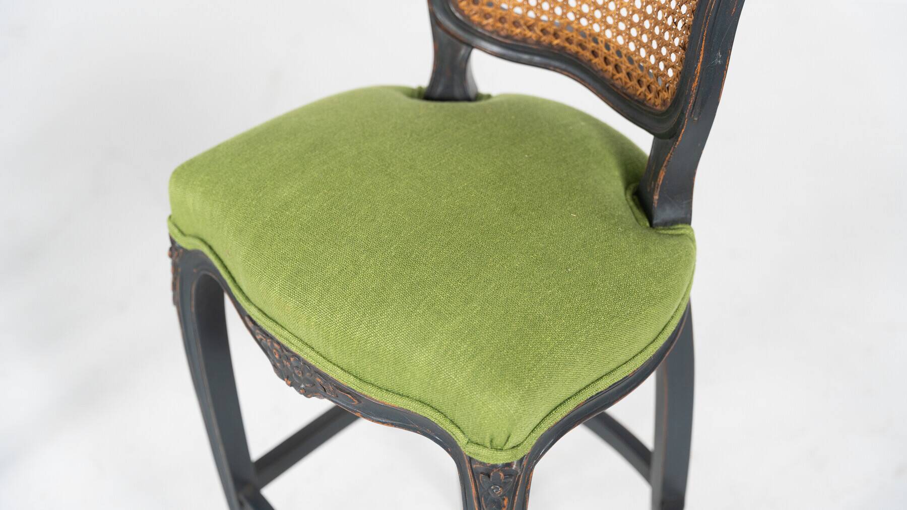 2 Louis XV style bar stools, Belgium