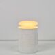 Pop Art White Metal Can Table Lamp by Vrieland, 1970s