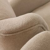 Pair of Italian wingback lounge chairs reupholstered