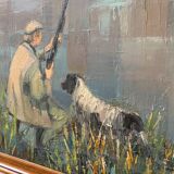 Tableau scène de chasse suzette mezie