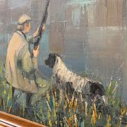 Tableau scène de chasse suzette mezie
