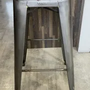 Tolix h75 industrial high bar stool, stackable, varnished metal.