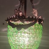 Ceiling lamp with Murano glass flowers. Italy, 1960s