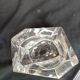 Ashtray and crystal Daum pylon