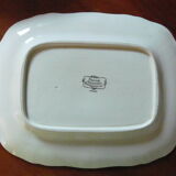 Plat rectangulaire Sarreguemines Obernai H. Loux