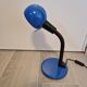 Brilliant German desk lamp — vintage style, electric blue