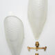 Pair of art deco wall lamps with pine cone pattern
