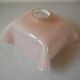 Old lampshade suspension ceiling light in pearl pink glass 26 cm vintage retro decoration