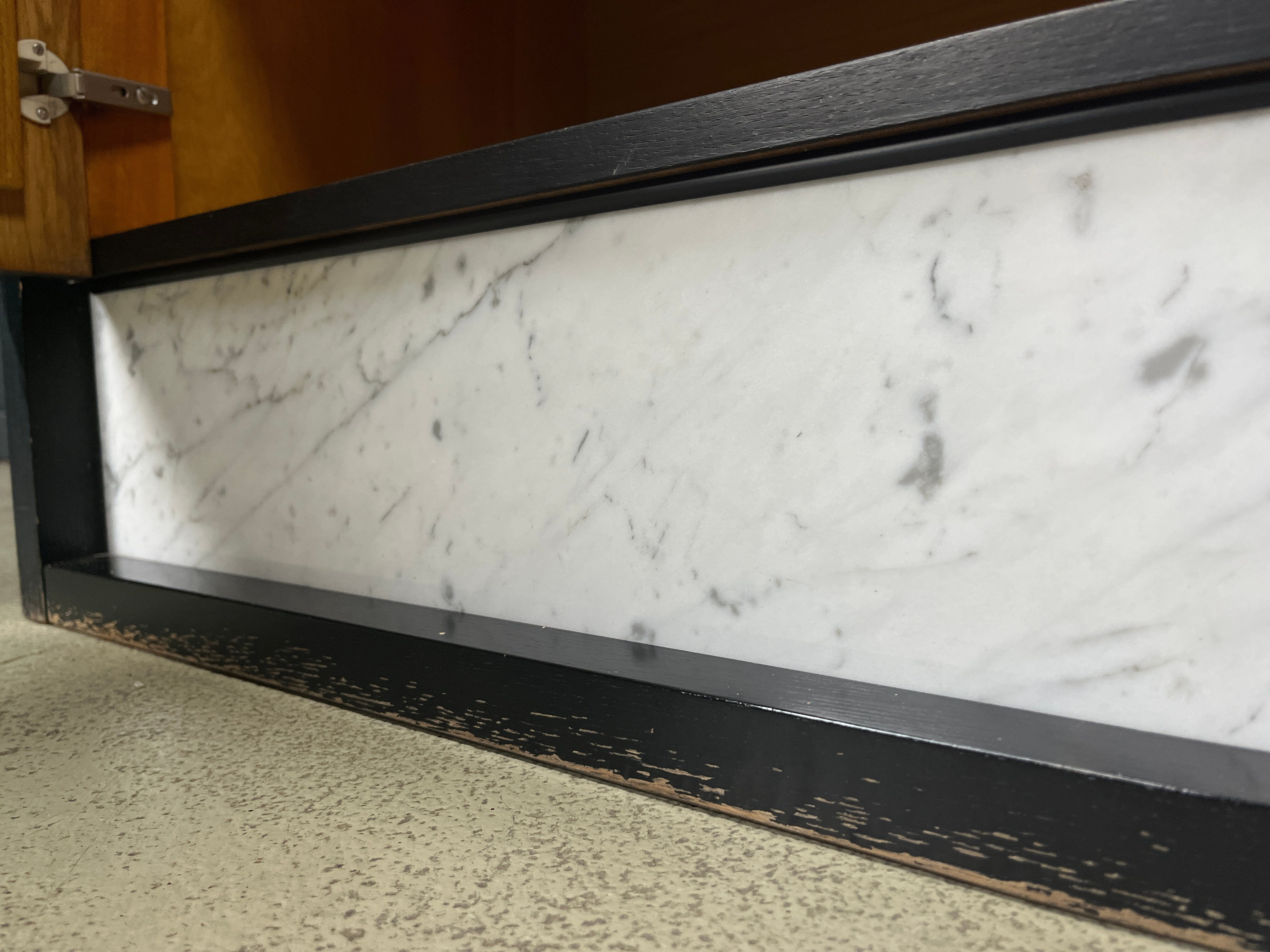 Black brutalist credenza, 1970s