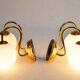 A pair of wall lamps, Poland, 1980s