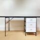 Grand bureau noir et blanc Georges Nelson pour Herman Miller, Usa, vers 1950.