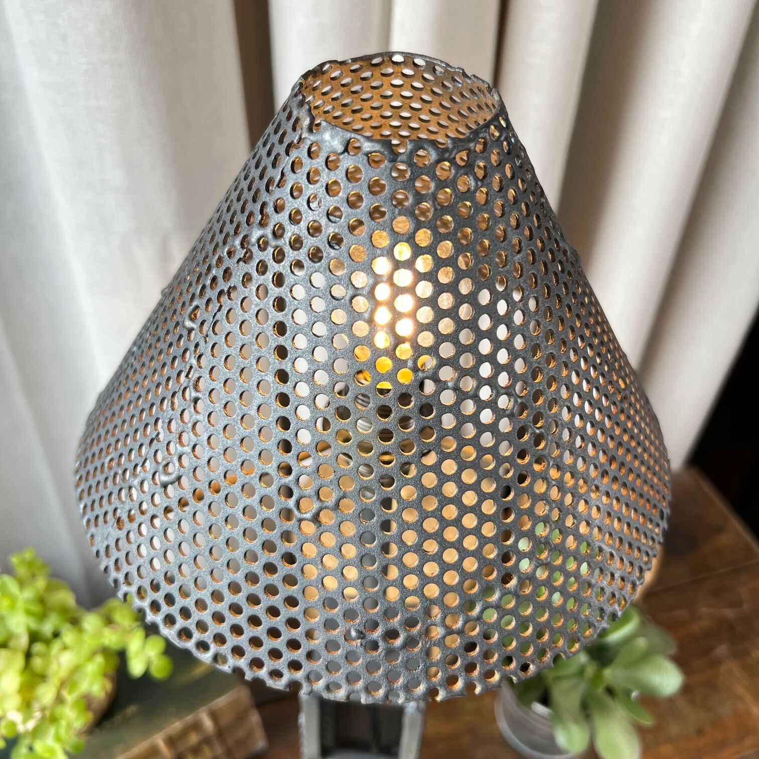 Handmade lamp industrial style