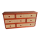 Vintage Maugrion rattan bamboo chest of drawers for Roche Bobois