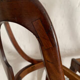 Deux chaises Empire Gondole acajou