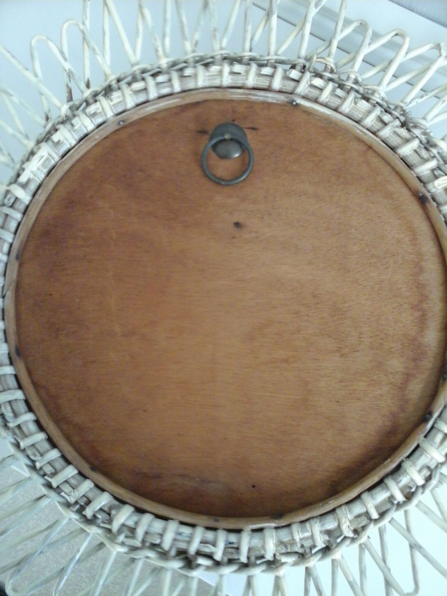 Sun vintage rattan mirror 42x49cm