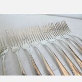 Christofle 12 silver metal table forks