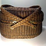 Old market basket, wicker