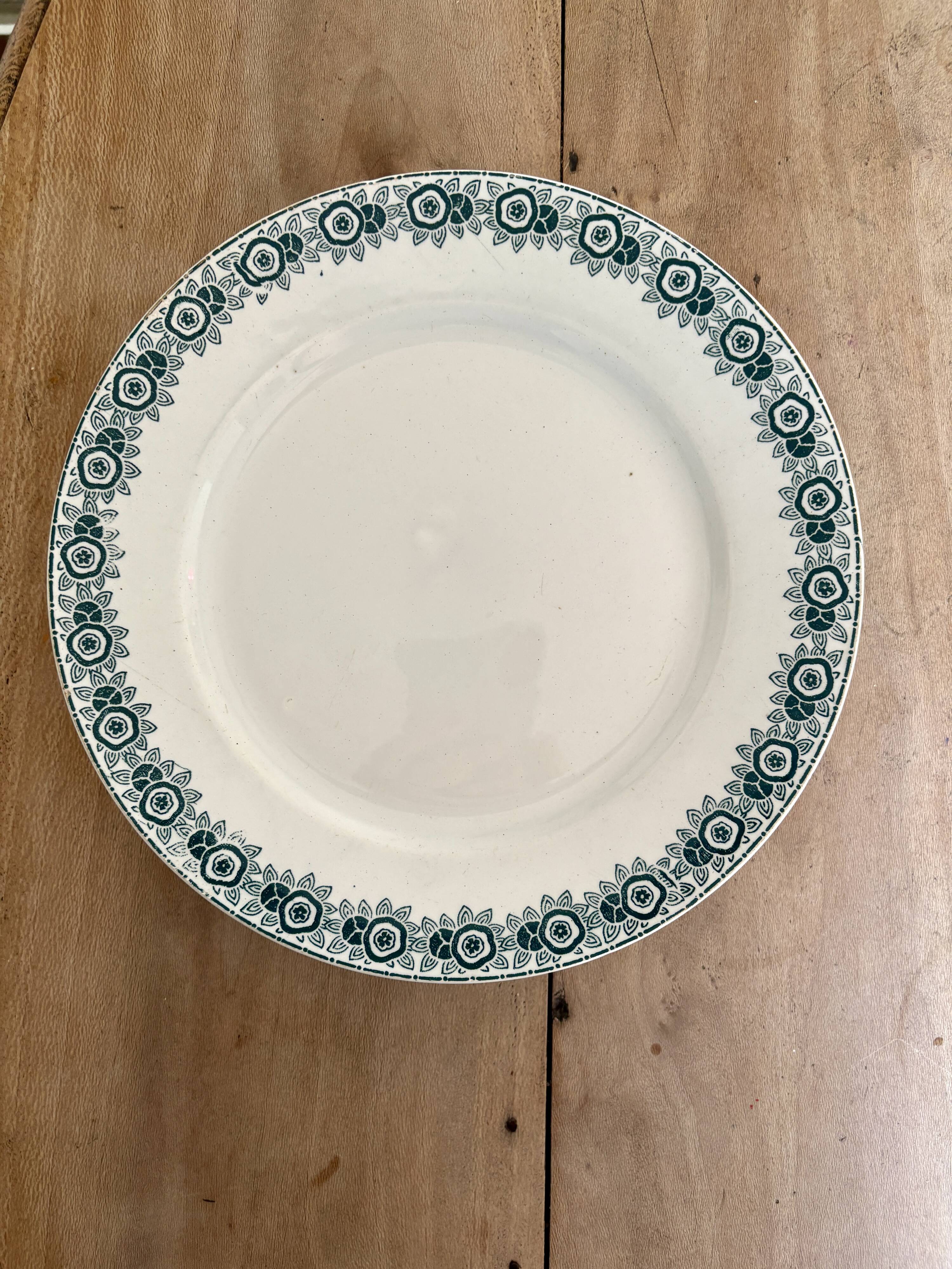 Compotier - footed plate in ironstone model Iberia from Saint Amand