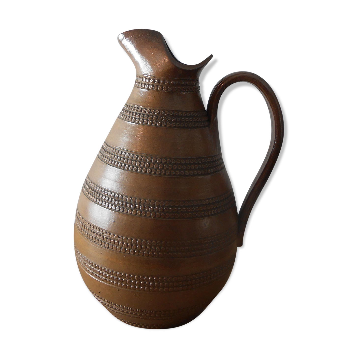 Stoneware pitcher