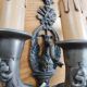 19th Century Empire Swan Bronze Wall Lamp