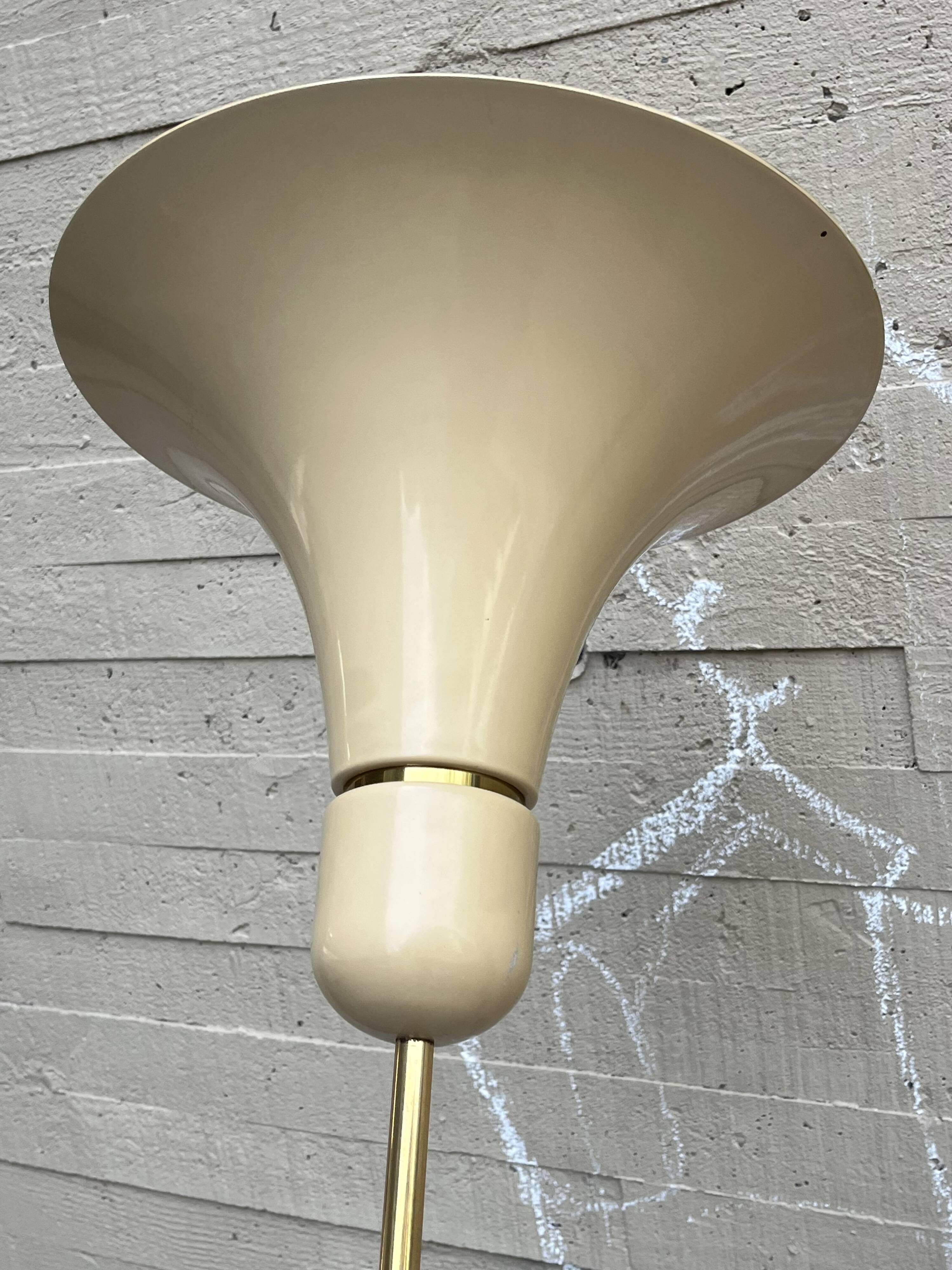 70s brass floor lamp