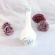 Fine porcelain soliflore vase with floral decoration England Staffordshire