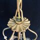 Lantern 3 lights bronze and brass