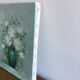 Peinture sur toile bouquet de fleurs blanches