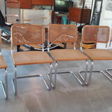 Set of 5 B32 Marcel Breuer cesca chairs