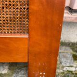 Solid wood and cane headboard 92cm