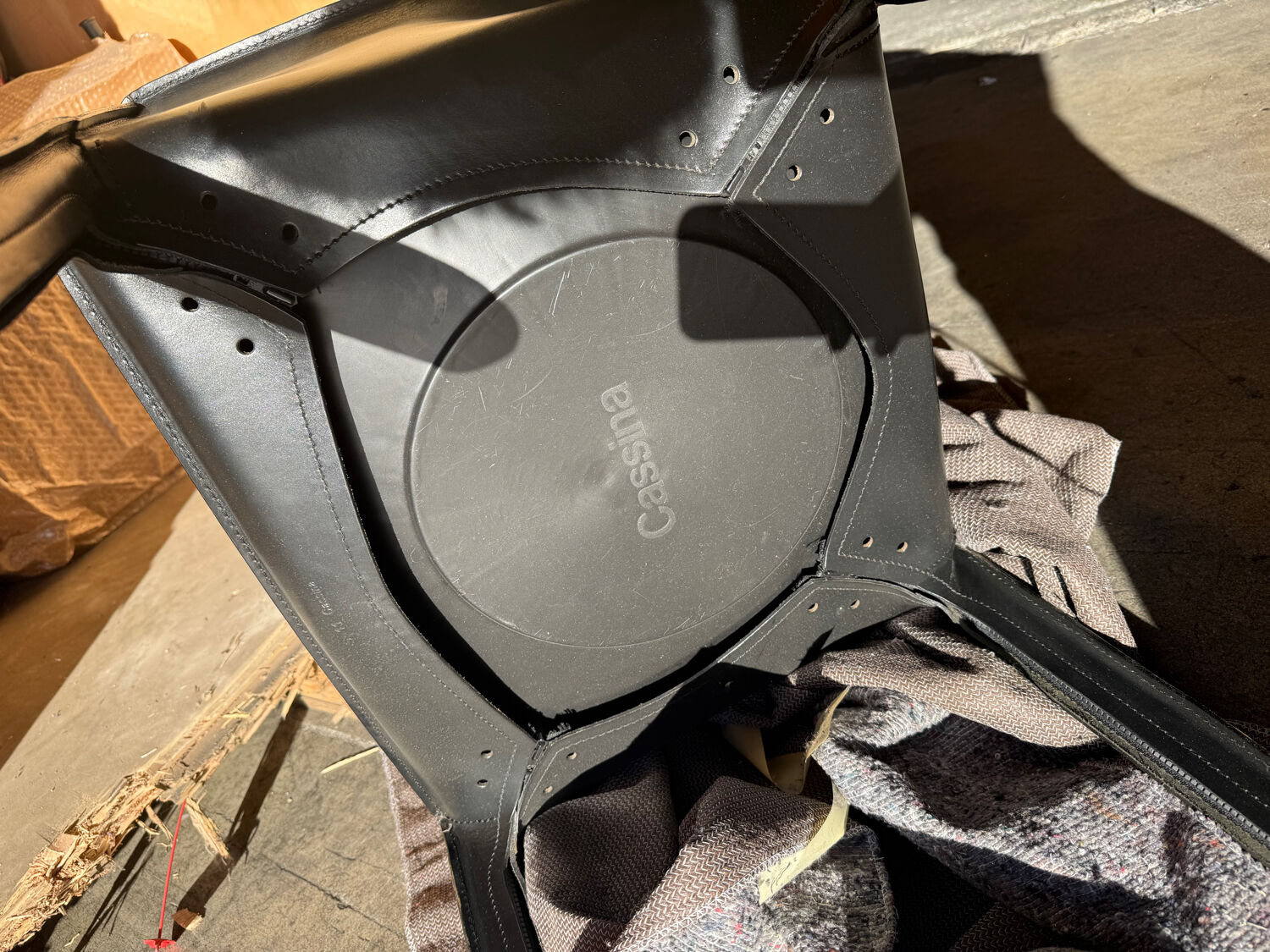 Cassina CAB 413 black armchair