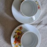 Service petit déjeuner vintage en porcelaine